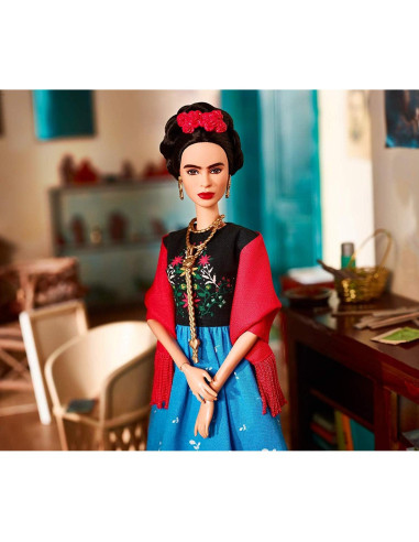 Muñeca Frida Kahlo Barbie Mujeres Inspiradoras 32.39 cm
