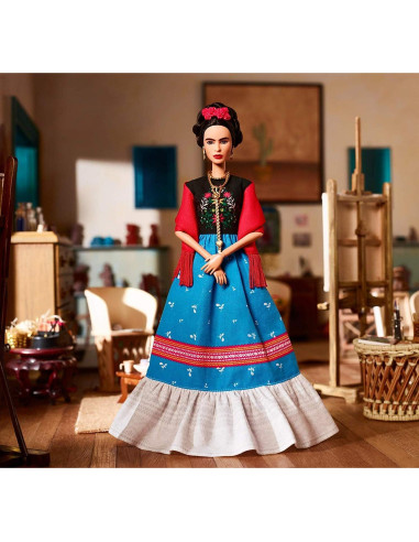 Muñeca Frida Kahlo Barbie Mujeres Inspiradoras 32.39 cm
