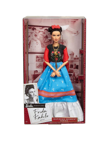 Muñeca Frida Kahlo Barbie Mujeres Inspiradoras 32.39 cm