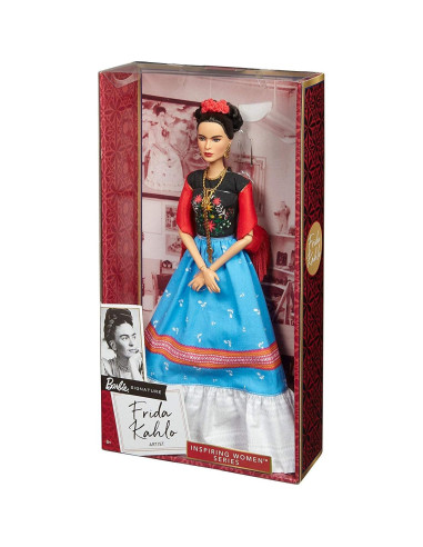 Muñeca Frida Kahlo Barbie Mujeres Inspiradoras 32.39 cm