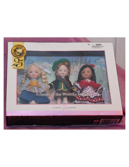 Muñeca Barbie Coleccionista Kelly y Amigos - Europa - Mattel