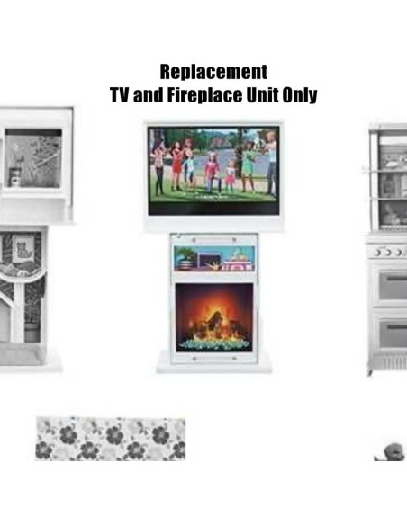 Piezas de Repuesto Barbie Casa de Ensueño - Televisión y Chimenea