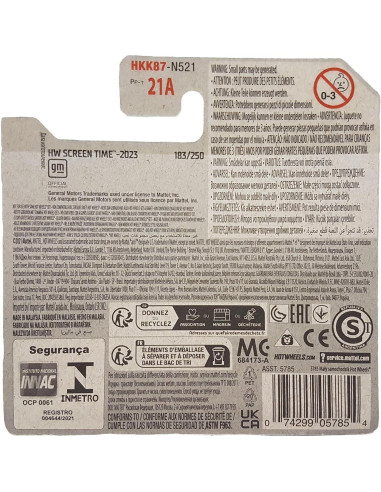 Coche de Metal Fundido Hot Wheels Barbie Corvette 1956