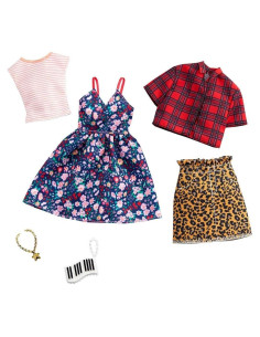 Ropa para Muñeca Barbie - 2 Conjuntos y 2 Accesorios