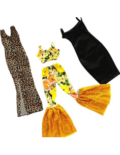 Conjunto Ropa para Muñeca 28" Ecore Fun - 3 Piezas Casual y Sexy 2