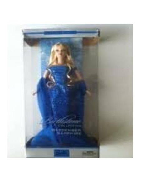 Barbie Zafiro de Septiembre - Muñeca Coleccionista con Vestido Brillante