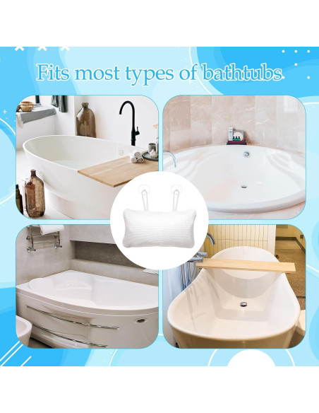 Almohada Inflable EORTA para Bañera con Ventosas 35x20cm