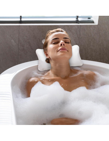 Almohada Inflable EORTA para Bañera con Ventosas 35x20cm