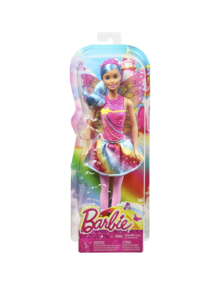 Muñeca Hada Barbie Arcoíris con Alas y Accesorios