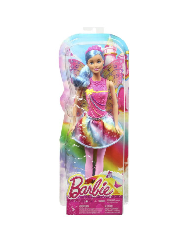 Muñeca Hada Barbie Arcoíris con Alas y Accesorios