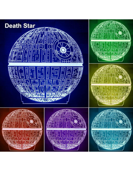 Lámpara Nocturna 3D Dreamy Cubby con Control Remoto y 4 Patrones