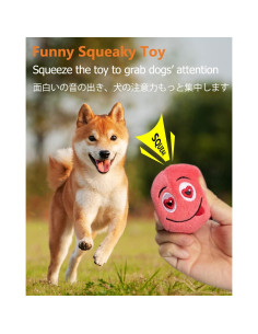 SCHITEC Juguetes Squeaky para Perros - 6 Pelotas Suaves 6,6 cm 2