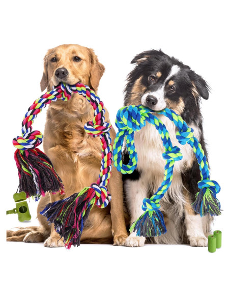 Juguetes de Cuerda para Perros Eefitoys 5 en 1 Resistentes