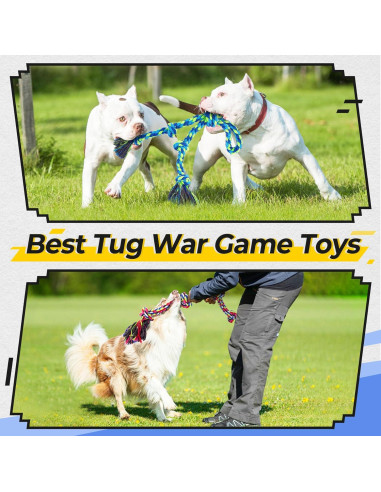 Juguetes de Cuerda para Perros Eefitoys 5 en 1 Resistentes