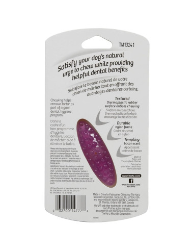 Hartz Tuff Bone Extra Pequeño Aroma a Tocino 2,54x9,91x18,29cm