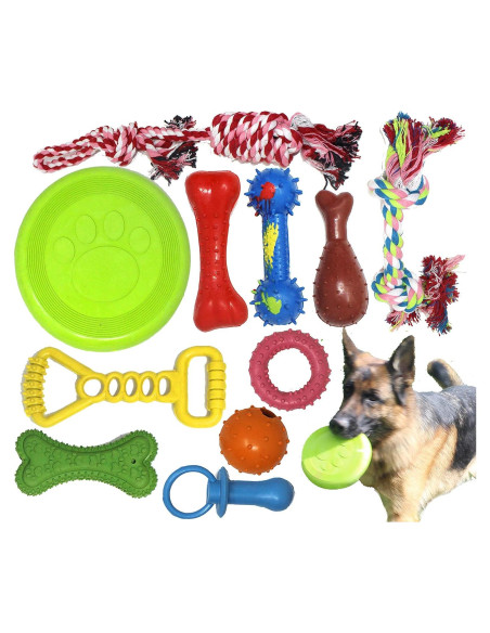 Juguete de Masticar Jalousie para Perros - 11 Piezas Multicolor