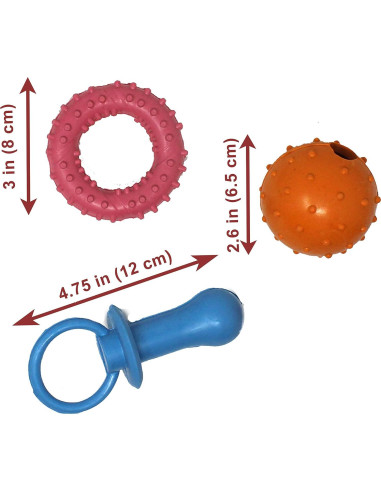 Juguete de Masticar Jalousie para Perros - 11 Piezas Multicolor