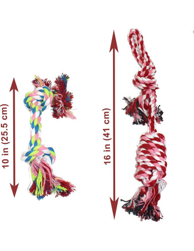 Juguete de Masticar Jalousie para Perros - 11 Piezas Multicolor