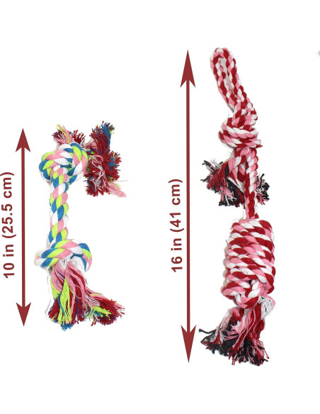 Juguete de Masticar Jalousie para Perros - 11 Piezas Multicolor