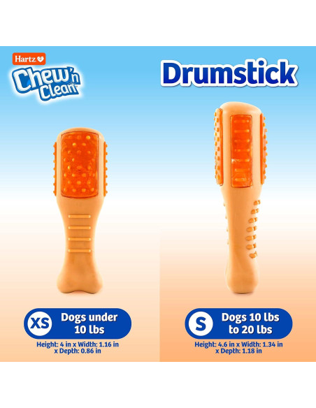 Juguete de Masticar Hartz Muslo Pollo Pequeño 10-20 lbs