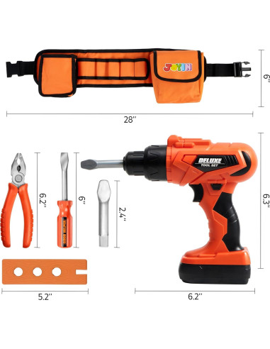 Juego de Herramientas para Niños Joyin 19 Piezas con Taladro