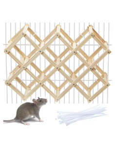 Juguete de Escalada para Ratas Jevnd Madera Natural 45.72x30.48cm