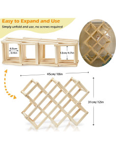 Juguete de Escalada para Ratas Jevnd Madera Natural 45.72x30.48cm 2