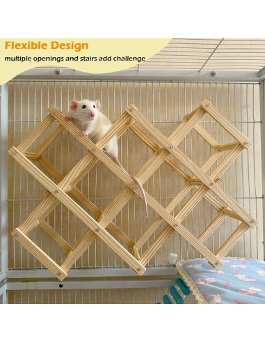 Juguete de Escalada para Ratas Jevnd Madera Natural 45.72x30.48cm