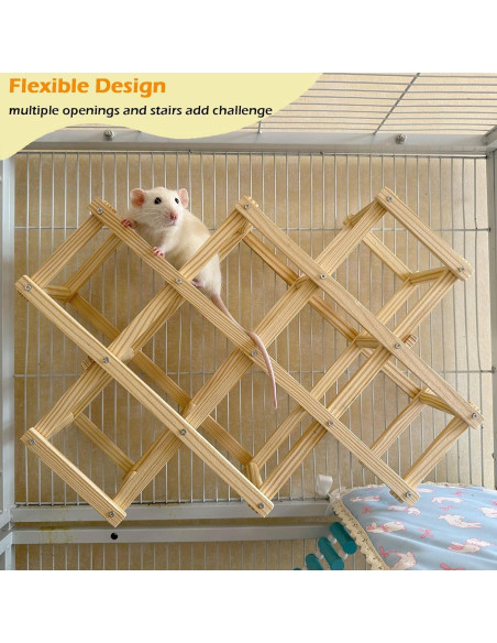 Juguete de Escalada para Ratas Jevnd Madera Natural 45.72x30.48cm