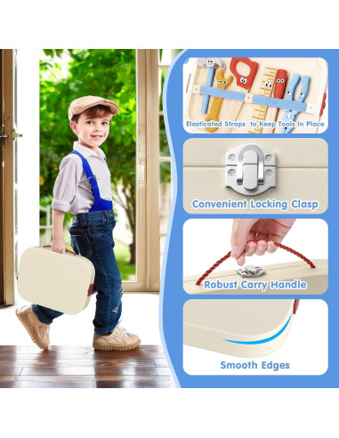 Juego de Herramientas para Niños MindPal 45 Piezas