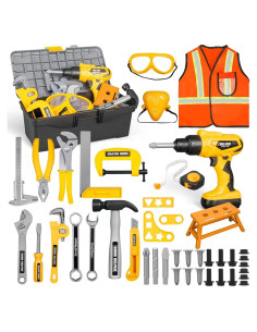Juego de herramientas para niños 48 piezas Zealous con taladro