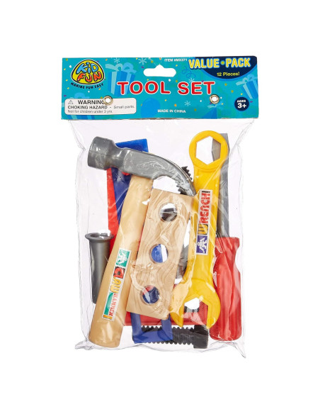 Juego de Herramientas de Juguete U.S. Toy 12 Piezas