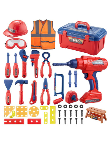 Juego de Herramientas para Niños MAGIC4U 49 Piezas