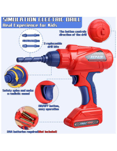 Juego de Herramientas para Niños MAGIC4U 49 Piezas 2