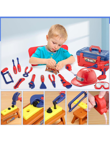 Juego de Herramientas para Niños MAGIC4U 49 Piezas