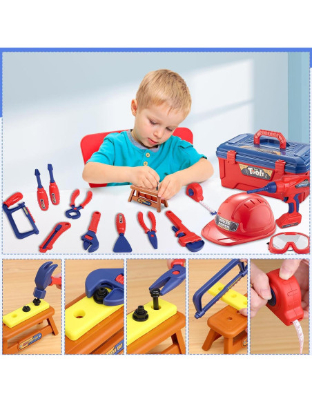 Juego de Herramientas para Niños MAGIC4U 49 Piezas