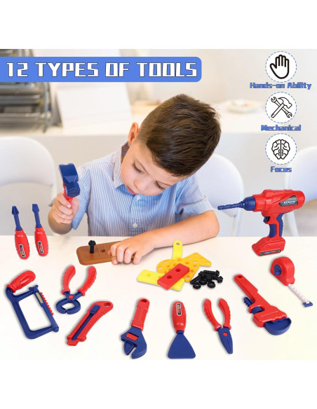 Juego de Herramientas para Niños MAGIC4U 49 Piezas