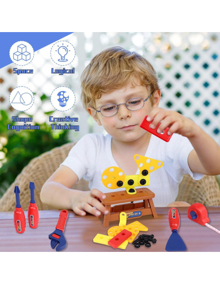 Juego de Herramientas para Niños MAGIC4U 49 Piezas
