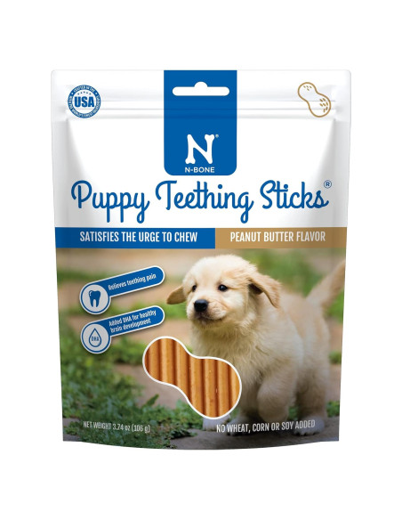 Palitos de Dentición N-Bone para Cachorros Sabor Mantequilla