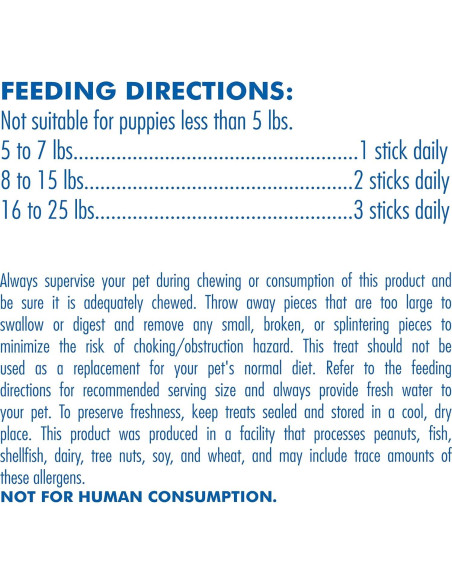 Palitos de Dentición N-Bone para Cachorros Sabor Mantequilla