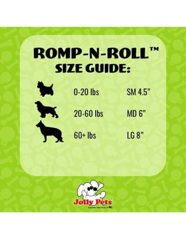Juguete para Perro Jolly Pets Romp-n-Roll 15,24 cm Arándano