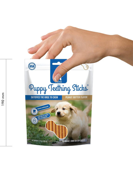 Palitos de Dentición N-Bone para Cachorros Sabor Mantequilla