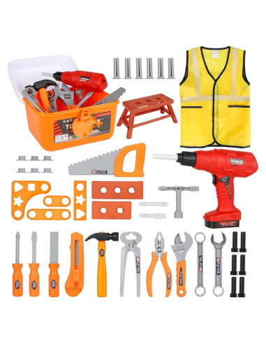 Juego de Herramientas de Juguete VGY 45 Piezas para Niños
