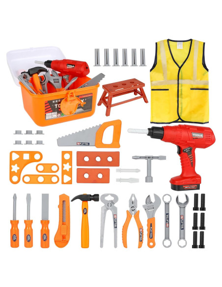 Juego de Herramientas de Juguete VGY 45 Piezas para Niños
