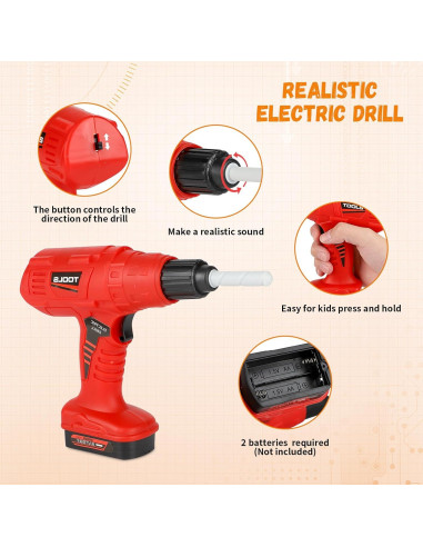 Juego de Herramientas de Juguete VGY 45 Piezas para Niños