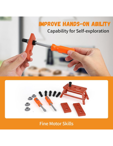 Juego de Herramientas de Juguete VGY 45 Piezas para Niños