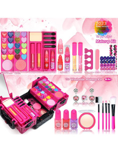 Kit de Maquillaje ROKKES para Niñas 52 Piezas Lavable 2