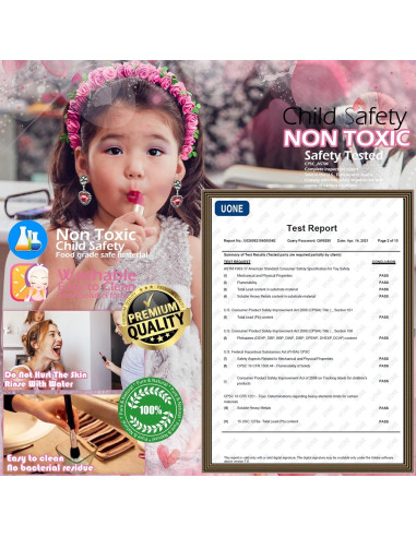 Kit de Maquillaje ROKKES para Niñas 52 Piezas Lavable