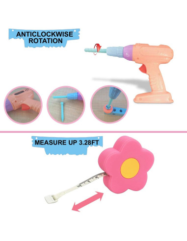 Juego de Herramientas Gifts2U para Niñas 23 Piezas