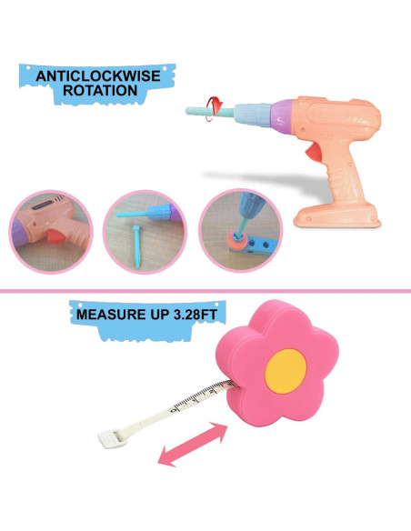 Juego de Herramientas Gifts2U para Niñas 23 Piezas